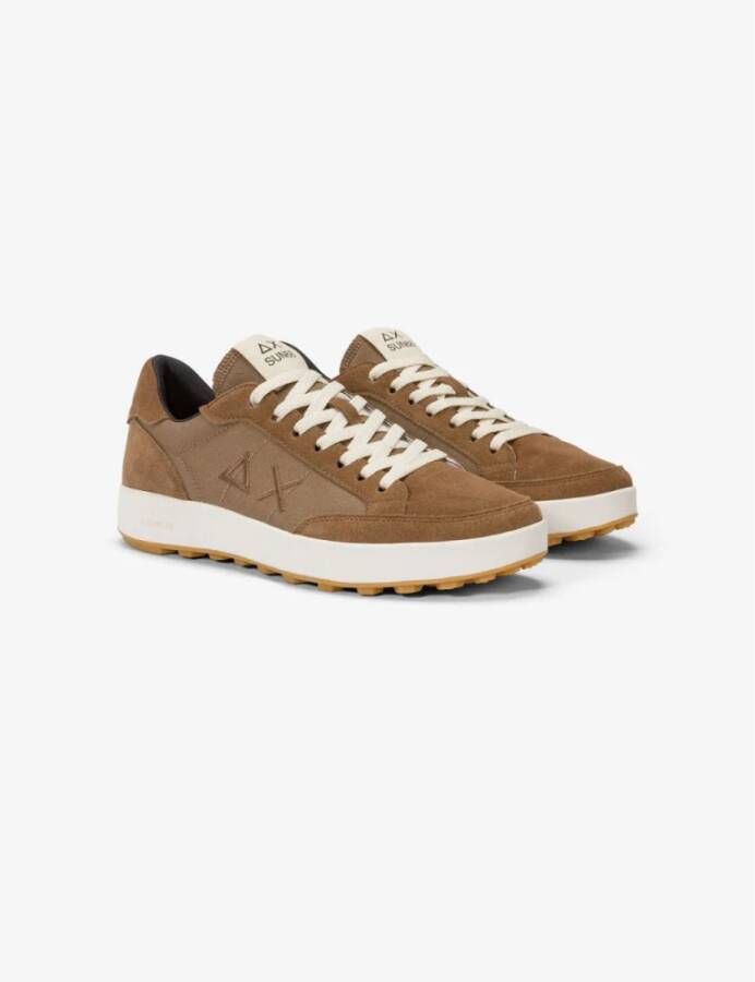 Sun68 Genius Tennis Style Sneaker Brown Heren