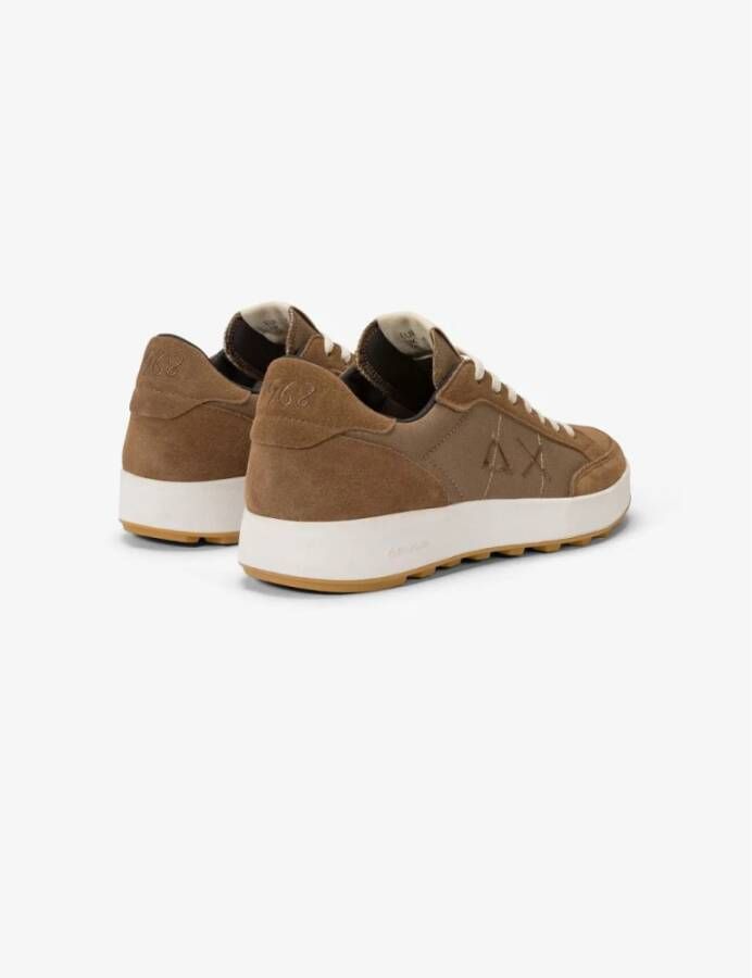 Sun68 Genius Tennis Style Sneaker Brown Heren