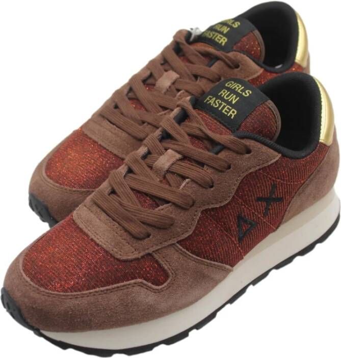 Sun68 Glitter Hardloopschoenen Ally Thin Brown Dames