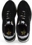 Sun68 Glitter Logo Leren en Stoffen Sneakers Black Dames - Thumbnail 5