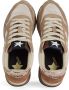 Sun68 Glitter Logo Leren Sneakers Beige Dames - Thumbnail 5