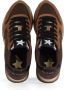 Sun68 Glitter Logo Leren Sneakers Brown Dames - Thumbnail 5