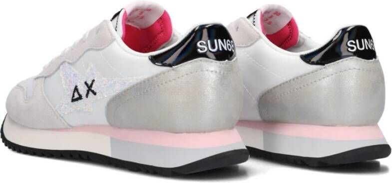 Sun68 Glitter Logo Stargirl Lage Sneakers Multicolor Dames