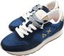 Sun68 Glitter Textiel Marineblauwe Sneakers Blue Dames - Thumbnail 3