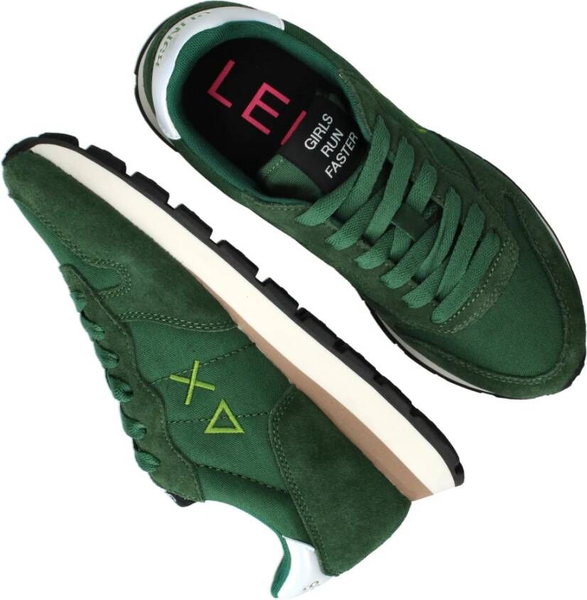 Sun68 Groene Ally Solid Nylon Sneakers Green Dames