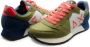 Sun68 Groene leren sneakers Jaki Solid Green Heren - Thumbnail 3