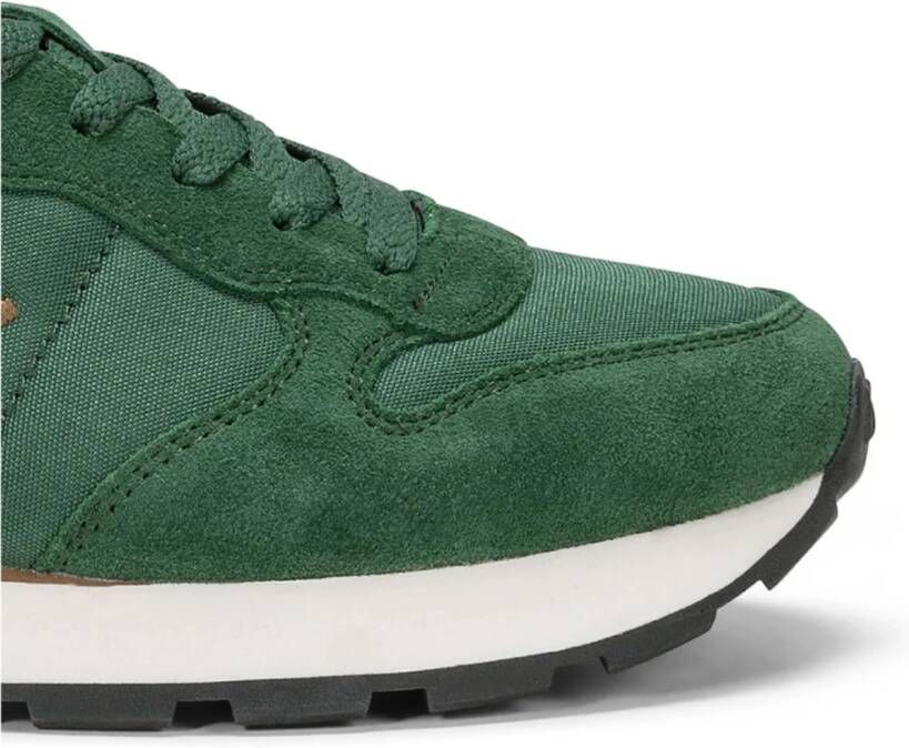 Sun68 Groene Suède Sneaker met Verwijderbare Binnenzool Green Heren