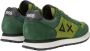 Sun68 Groene Tom Sneaker met Mix van Materialen Green Heren - Thumbnail 2