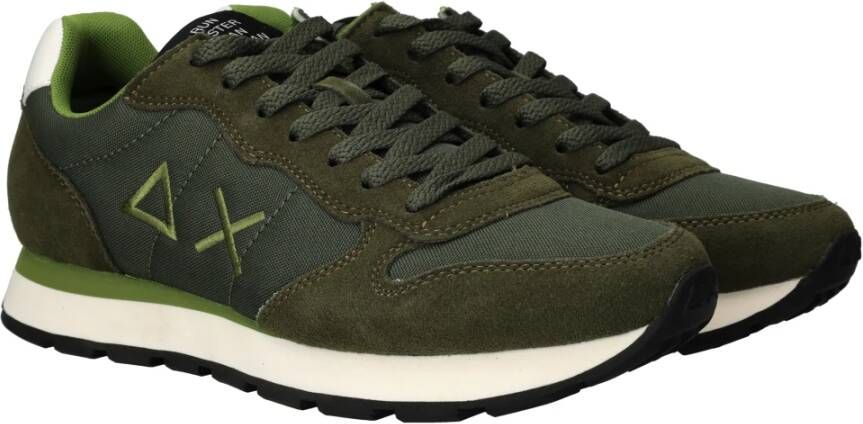 Sun68 Groene Tom Solid Sneakers voor Heren Green Heren