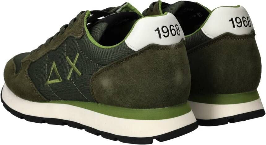 Sun68 Groene Tom Solid Sneakers voor Heren Green Heren