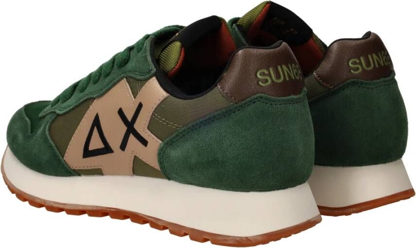 Sun68 Groene Tom Solid Sneakers voor Heren Green Heren