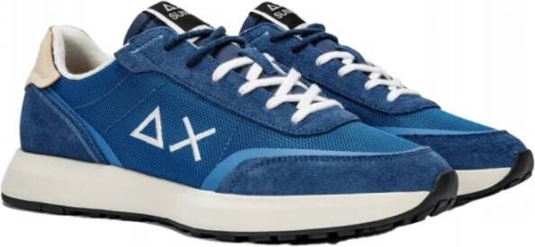 Sun68 Hardloopschoen Chan Mesh Donkerblauw Blue Heren