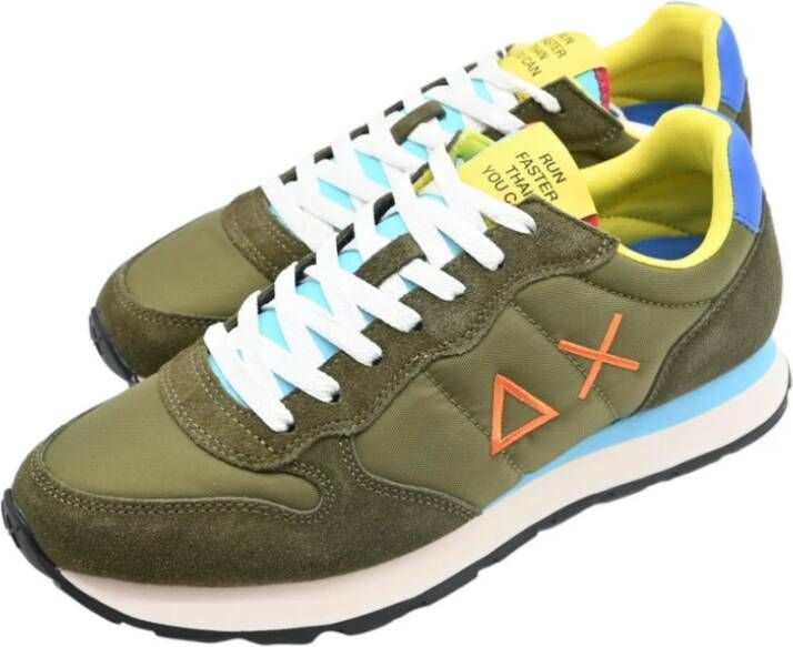 Sun68 Hardloopsneakers voor Peace Militare Green Heren