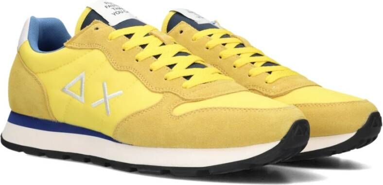 Sun68 Heren Lage Sneakers Tom Solid Nylon Yellow Heren