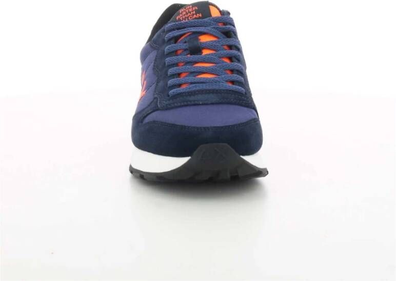 Sun68 Heren Oranje Fluo Sneakers Blue Heren