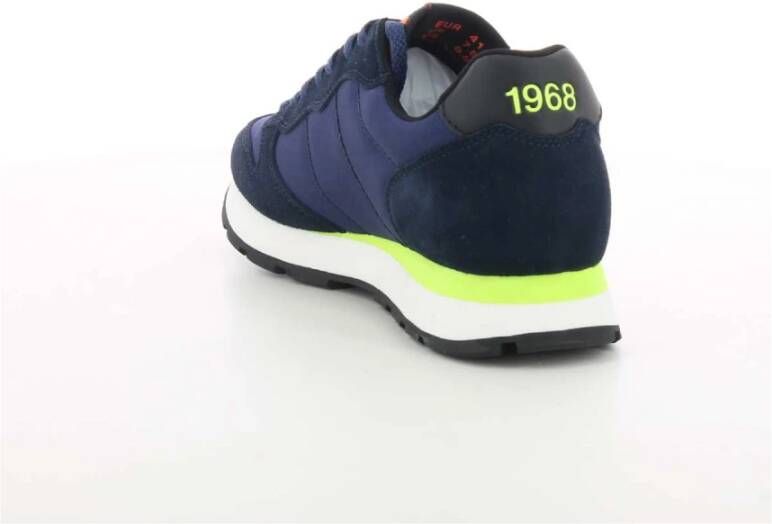 Sun68 Heren Oranje Fluo Sneakers Blue Heren