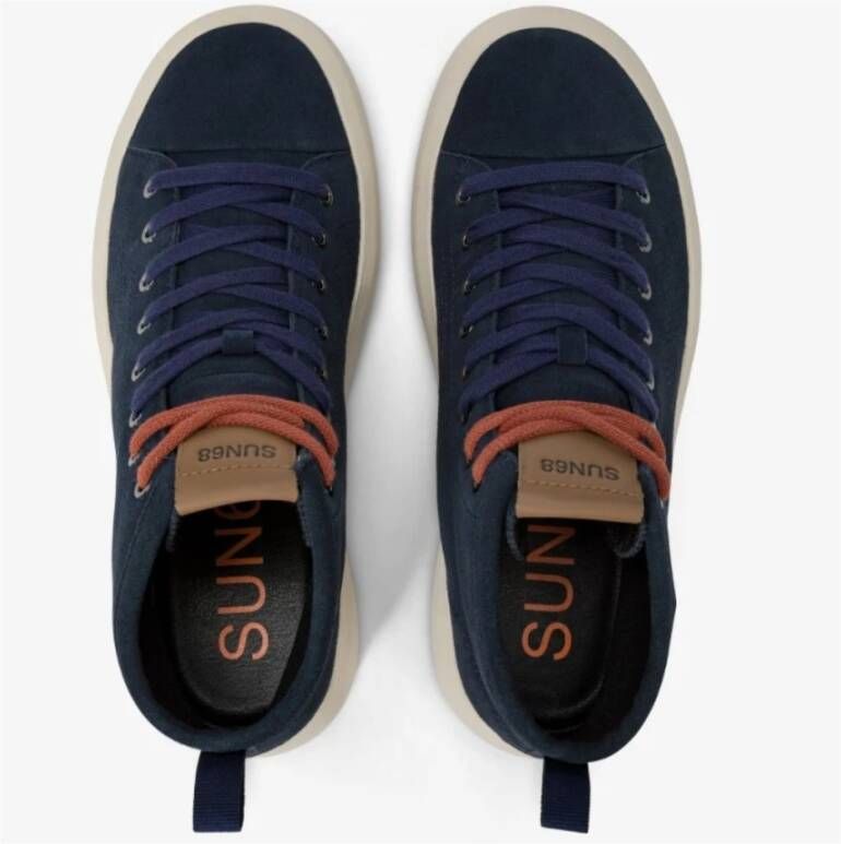 Sun68 Heren Suède Schoenen Blue Heren