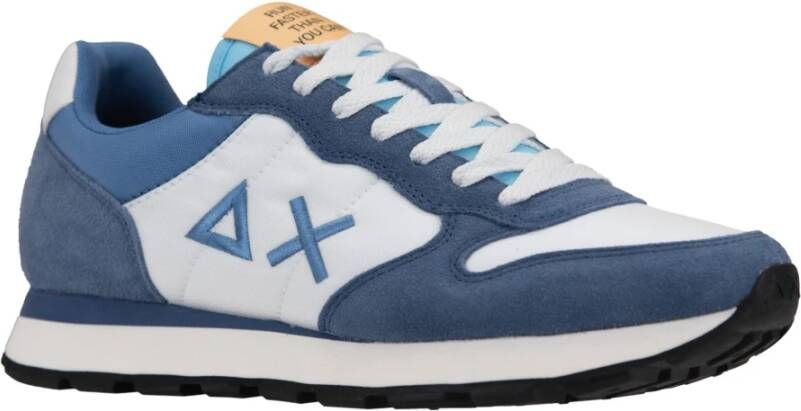 Sun68 Heren Suède Veterschoenen Blue Heren