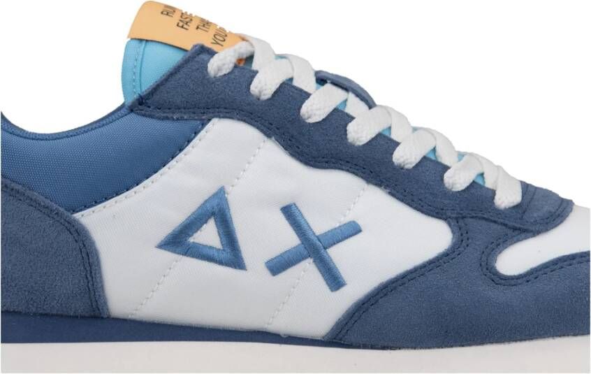 Sun68 Heren Suède Veterschoenen Blue Heren