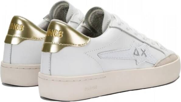 Sun68 Katy Leather Tennisschoenen Wit Goud White Dames