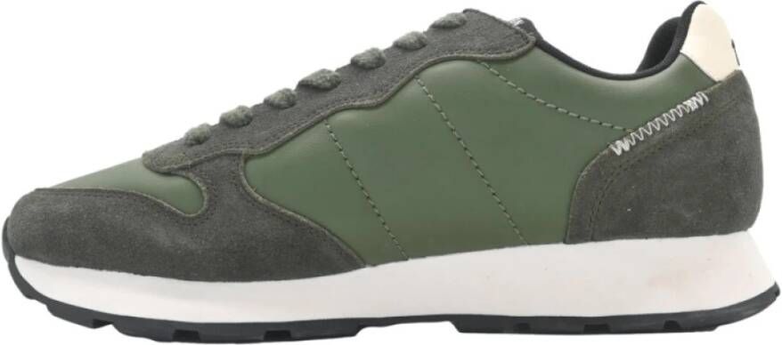 Sun68 Klassieke Militaire Donkergroene Sneakers Green Heren