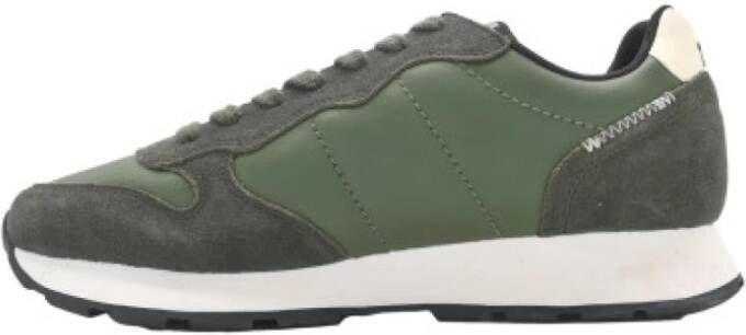 Sun68 Klassieke Militaire Donkergroene Sneakers Green Heren