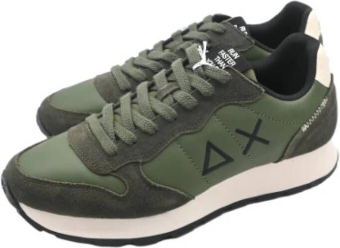 Sun68 Klassieke Militaire Donkergroene Sneakers Green Heren