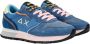 Sun68 Ally Color Explosion Lage sneakers Dames Blauw - Thumbnail 6