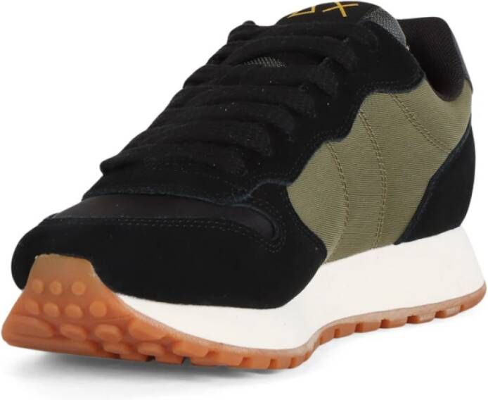 Sun68 Leren en Stoffen Bicolor Sneakers Black Heren