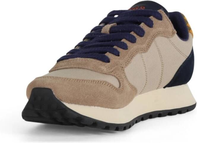 Sun68 Leren en stoffen sneakers Jaki Winter Beige Heren