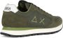 Sun68 Leren en Stoffen Sneakers TOM Solid Green Heren - Thumbnail 3