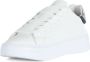 Sun68 Leren Logo Sneakers met Contrast Zool White Dames - Thumbnail 2