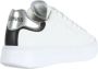 Sun68 Leren Logo Sneakers met Contrast Zool White Dames - Thumbnail 3