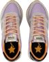 Sun68 Lila Stoffen Sneakers met Suède Details Purple Dames - Thumbnail 4