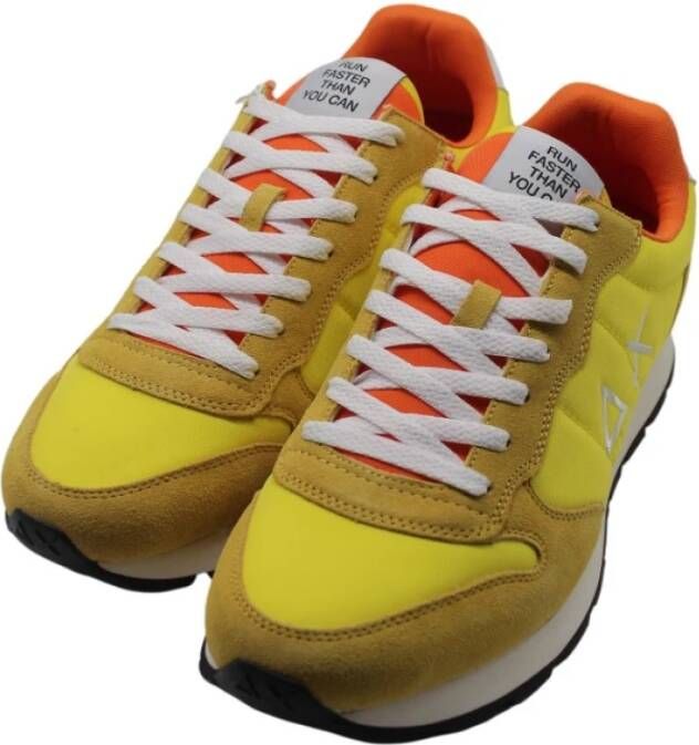 Sun68 Moderne hardloopschoenen geel nylon Yellow Heren