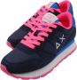 Sun68 Navy Blauwe Hardloopschoenen Blue Heren - Thumbnail 2