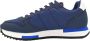 Sun68 Navy Blauwe Solide Sneakers Blue Heren - Thumbnail 2