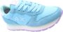 Sun68 Blauwe Nylon Sneakers Ally Solid Blue Dames - Thumbnail 9