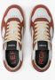 Sun68 Witte en Oranje Leren Sneakers Multicolor Heren - Thumbnail 4