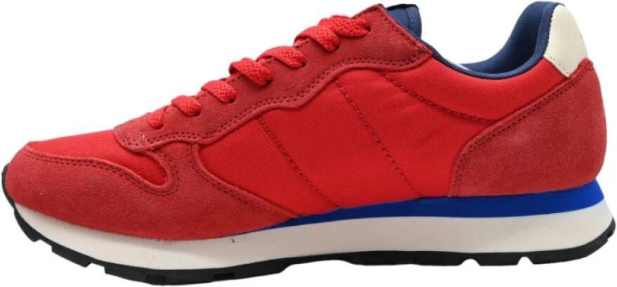 Sun68 Rode Nylon Sneakers Red Heren