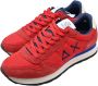 Sun68 Rode Nylon Sneakers Red Heren - Thumbnail 3