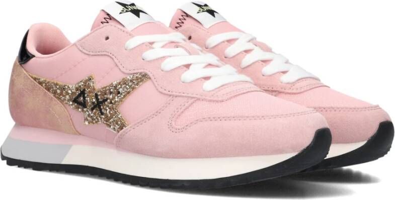 Sun68 Roze Glitter Stargirl Sneakers Pink Dames