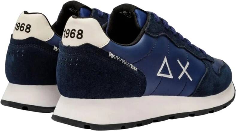 Sun68 Blauwe platte schoenen met iconisch logo Blauw Heren
