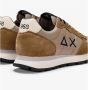 Sun68 Tom Solid Fluo Suede Nylon Hardloopschoen Brown Heren - Thumbnail 10