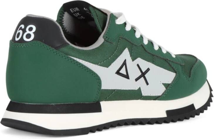 Sun68 Sneakers Niki Solid Green Heren