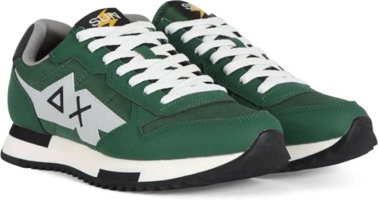 Sun68 Sneakers Niki Solid Green Heren