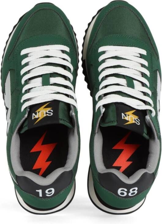 Sun68 Sneakers Niki Solid Green Heren