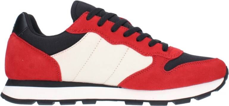 Sun68 Sneakers Rood Red Heren