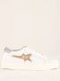 Sun68 Sportieve Leren Sneakers White Dames - Thumbnail 6