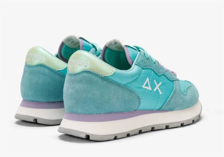 Sun68 Solid Nylon Sneakers in Aqua Multicolor Dames